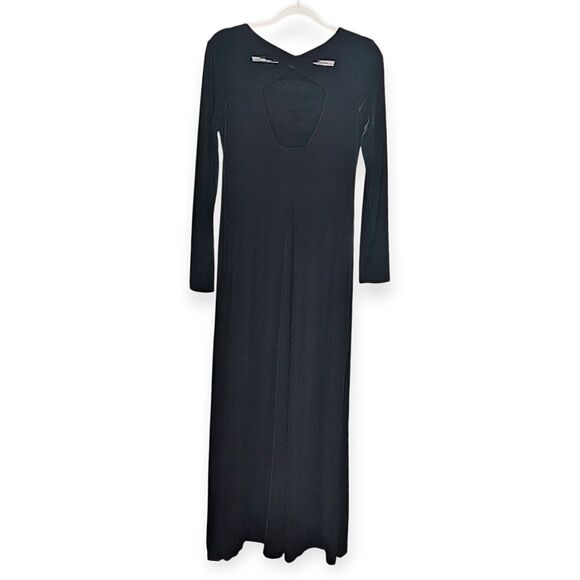 VTG Liz Claiborne Velvet Maxi Dress Medium Witchy Whimsigoth Goth Chic Grunge - Picture 3 of 6
